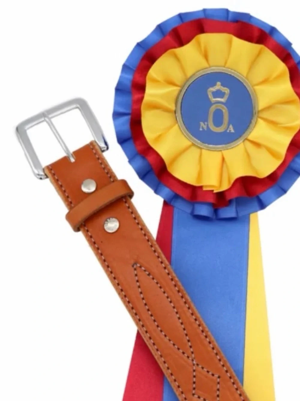 Remarkable Leather Goods Bridle Stitched Leather Belt in Tan - Size XXL